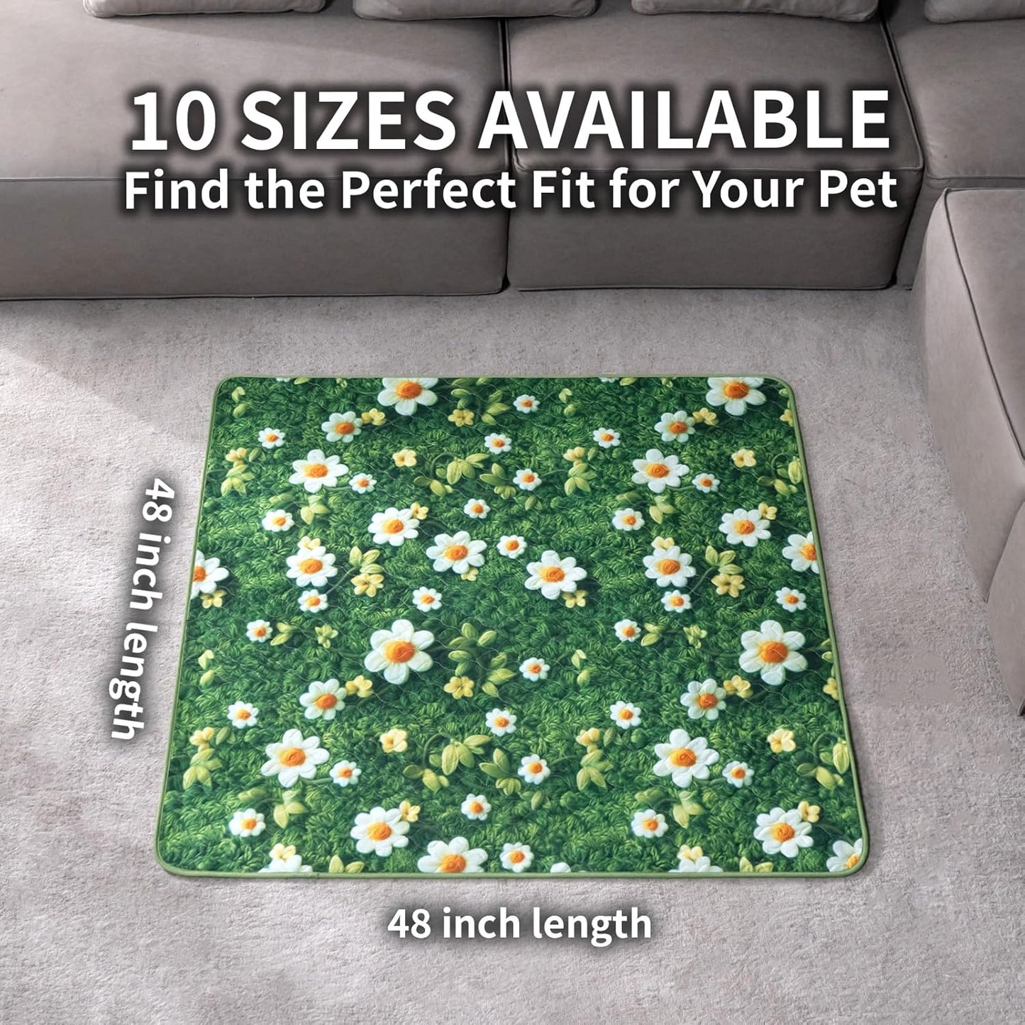 Washable Pee Pads for Dogs, Reusable Puppy Potty Training Pads, Ultra-Absorbent Thick Waterproof Leak-Proof Non-Slip Pads & Mat for Crate, Playpen, Floor, Whelping & Housebreaking , 2 Pack 18"x24"