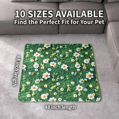 Washable Pee Pads for Dogs, Reusable Puppy Potty Training Pads, Ultra-Absorbent Thick Waterproof Leak-Proof Non-Slip Pads & Mat for Crate, Playpen, Floor, Whelping & Housebreaking , 2 Pack 18"x24"