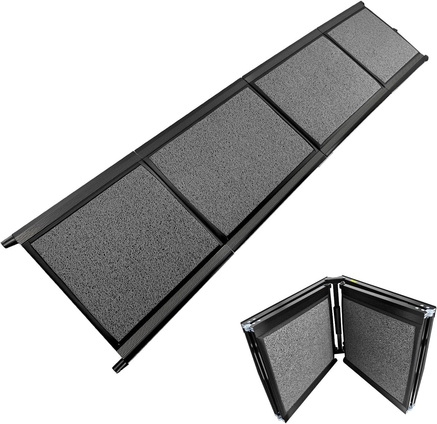 67" x 20" Dog Ramp for Car, Folding Pet Stair Ramps for Truck, SUV, Portable Pet Steps Load-Bearing 200LBS with Non-Slip Surface