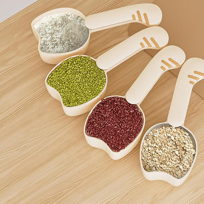 Pet Food Scoop - Pet Food Feeding Scoop - Dog Food Scoop - Rice Measuring Spoon With Bag Clip - Multifunctional Measuring Food Scoop For Pets Puppy Dogs Cats