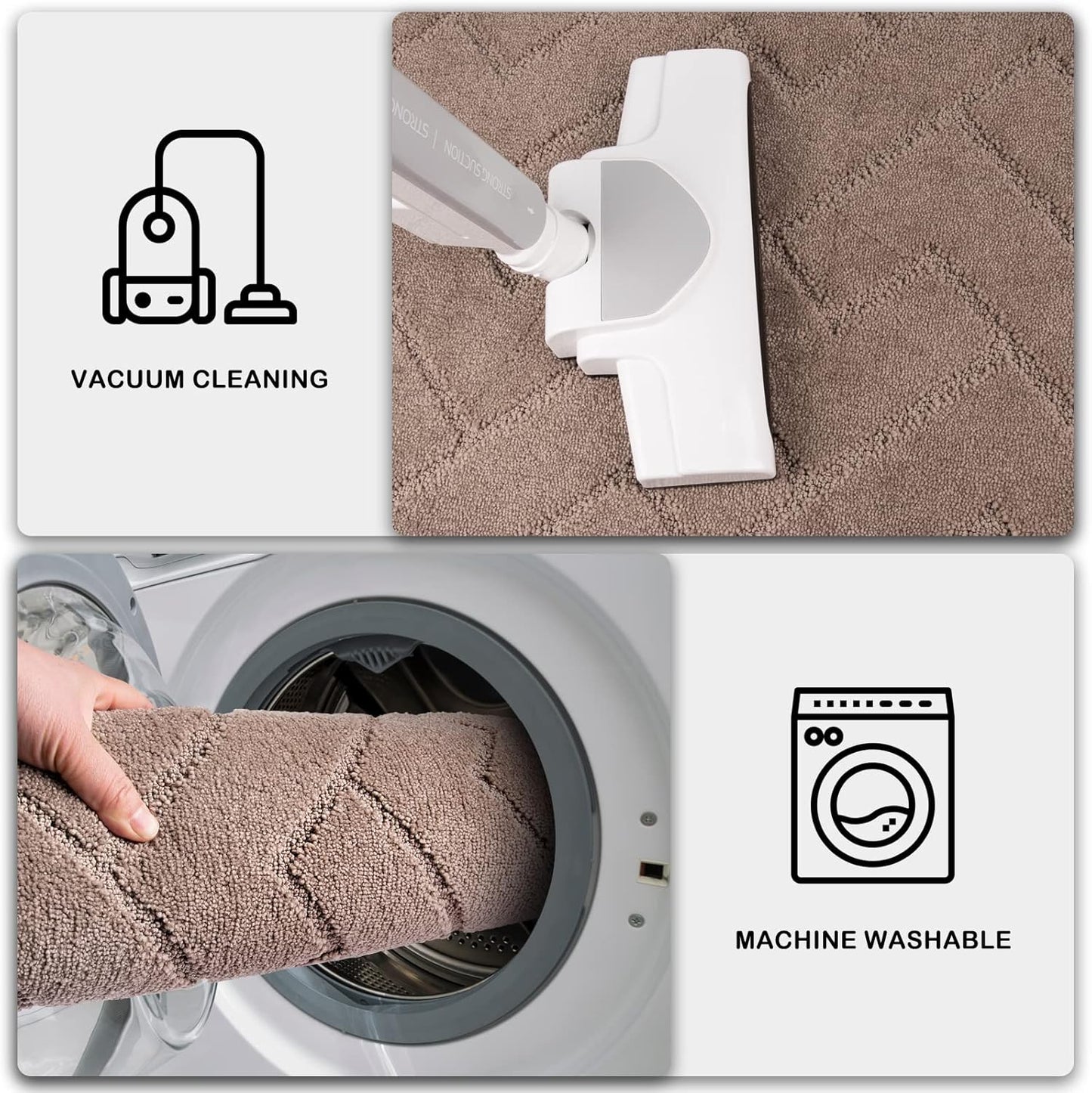 PURRUGS Dirt Trapping Door Mat 20" x 31.5", Non-Slip Machine Washable Entry Rug, Dog Doormat, Indoor Front Door Mat, Super Absorbent Entryway Rug for Muddy Shoes & Paws, Taupe