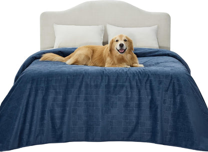 Bedsure Waterproof Couch Cover for Dogs Washable - Waterproof Blanket for Large Dogs Couch Sofa Bed Cozy, Lightweight Furniture Protector for Pet Cat Quick Drying, Ash Grey, 52x82IN