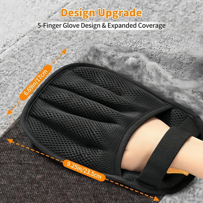 Pet Hair Remover Glove for Dogs & Cats – Reusable Electrostatic Lint Remover for Couch, Furniture, Carpet & Clothing, 5-Finger Design Pet Hair Removal Tool for Sofa, Car Seat & Bedding
