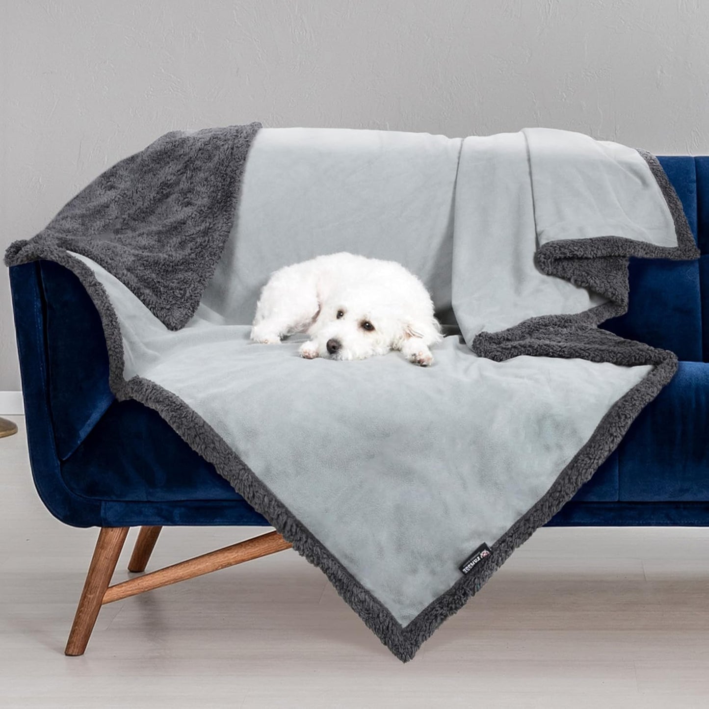 Kritter Planet Waterproof Dog Blanket, Reversible Water Proof Pet Blanket for Couch, Bed & Sofa, Washable Couch Covers for Large Dogs - Protects Furniture from Fur, Dirt, and Accidents