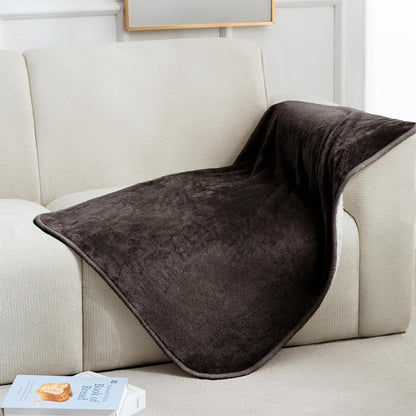 gogobunny Waterproof Blanket for Bed Couch Sofa, Liquid Pee and Fur Proof Pet Blanket for Dog Puppy Cat, Reversible Sherpa Fleece Throw Blanket Furniture Cover Protector (Grey, 50x60 inches)