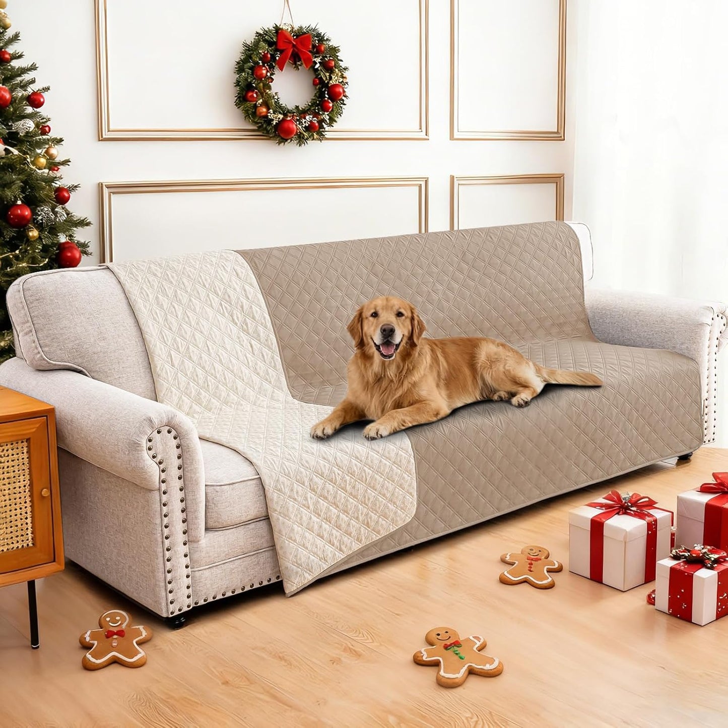 Waterproof Dog Blanket, Non-Slip Soft Pet Bed Cover, Couch Cover for Dogs Washable, Protects Sofa, Furniture, Crate, Car, Tear Resistant Leakproof Pet Blanket (30x70 Inch, Dark Grey)