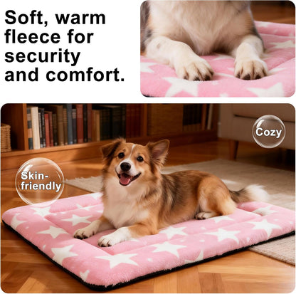 Dog Bed Mat – Soft & Comfortable Dog Kennel Pad for Crate – Durable Crate Bed & Mat for Dogs & Cats – Ideal for Crate, Kennel, and Home Use