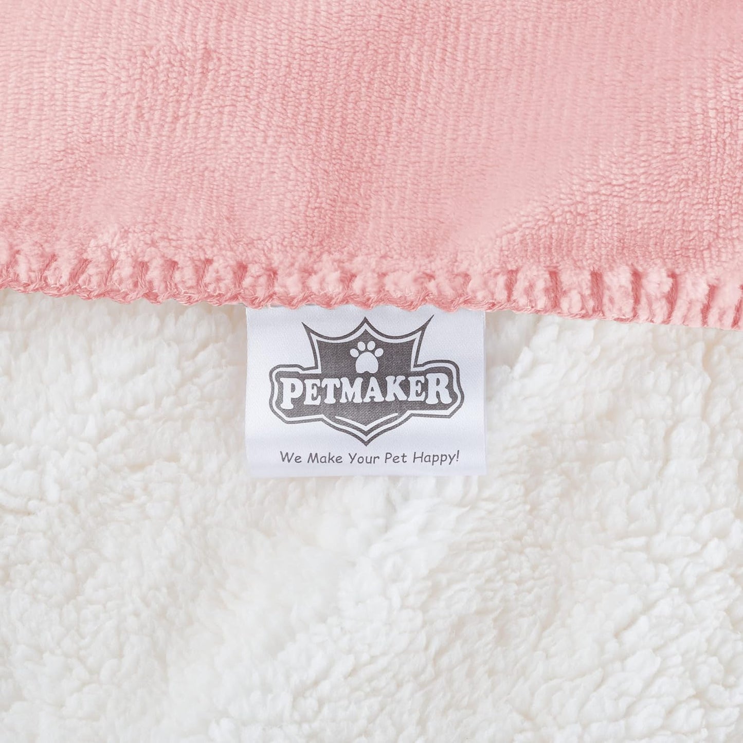 Waterproof Pet Blanket - 50x60-Inch Reversible Sherpa Fleece Throw Protects Couches, Cars, and Beds from Spills, Stains, and Fur by PETMAKER (Gray)