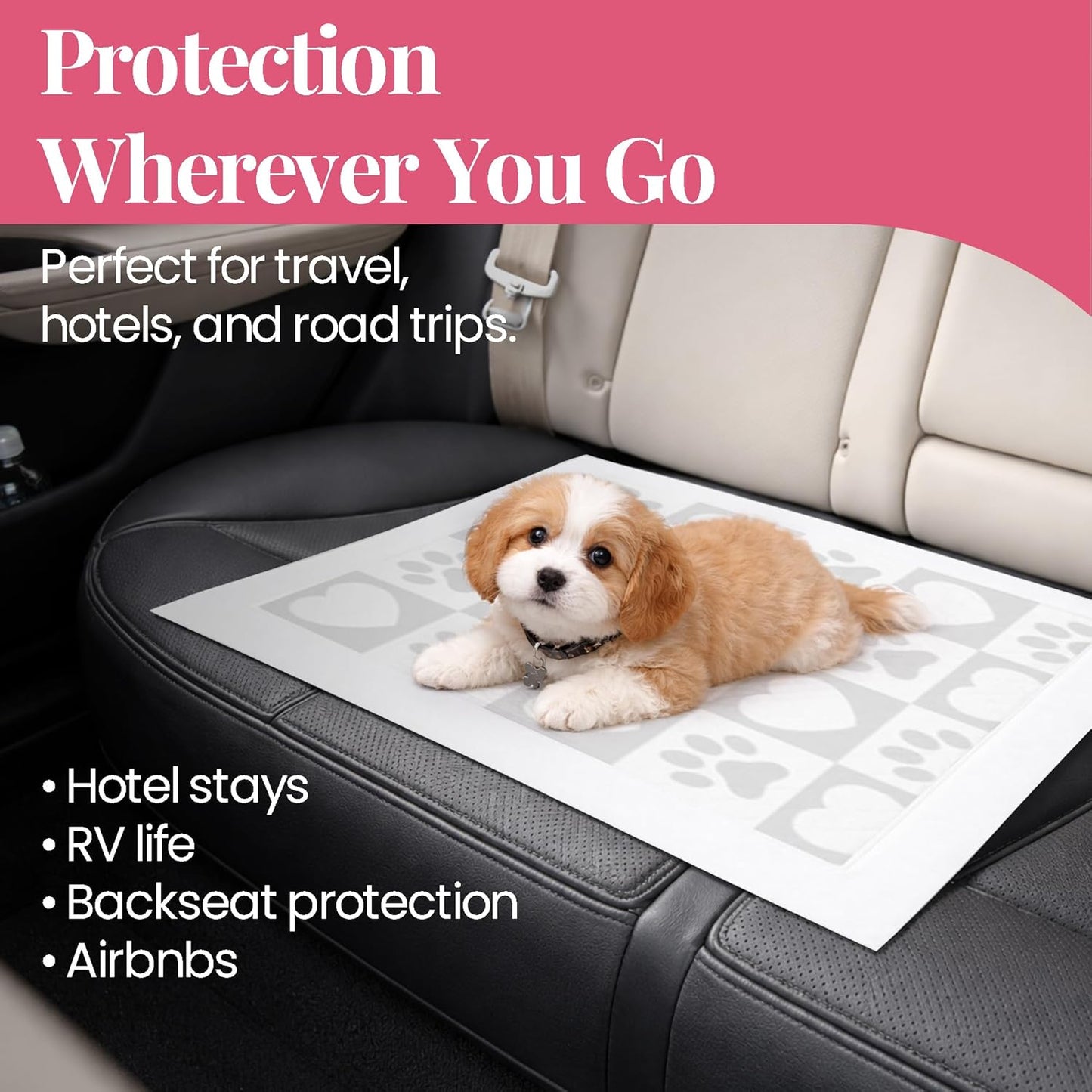 PUPIBOO Washable Pee Pads for Dogs and Cats - Super Absorbent Reusable Puppy Training Pads - 100% Waterproof, Leak-Proof & Non-Slip Whelping Pads for Pet Housebreaking