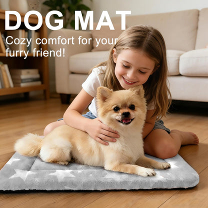 Dog Bed Mat – Soft & Comfortable Dog Kennel Pad for Crate – Durable Crate Bed & Mat for Dogs & Cats – Ideal for Crate, Kennel, and Home Use