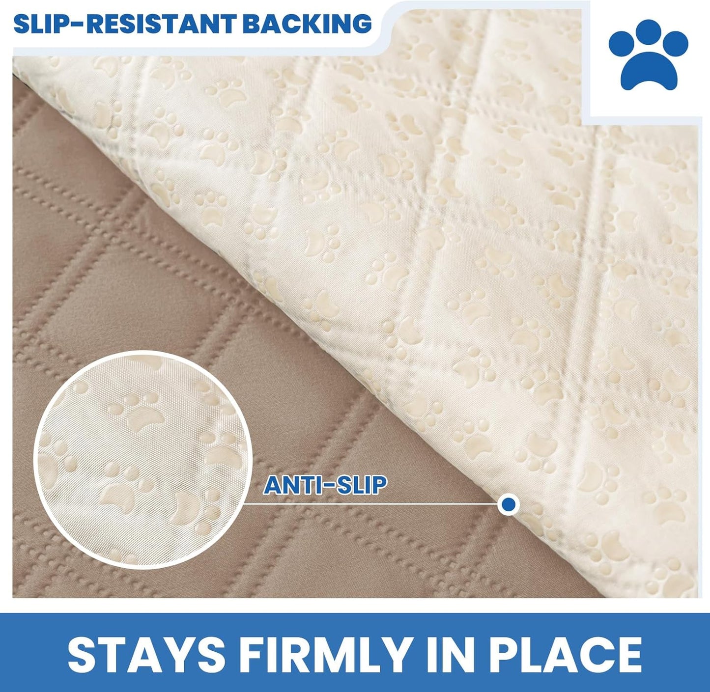 Waterproof Dog Blanket, Non-Slip Soft Pet Bed Cover, Couch Cover for Dogs Washable, Protects Sofa, Furniture, Crate, Car, Tear Resistant Leakproof Pet Blanket (30x70 Inch, Dark Grey)