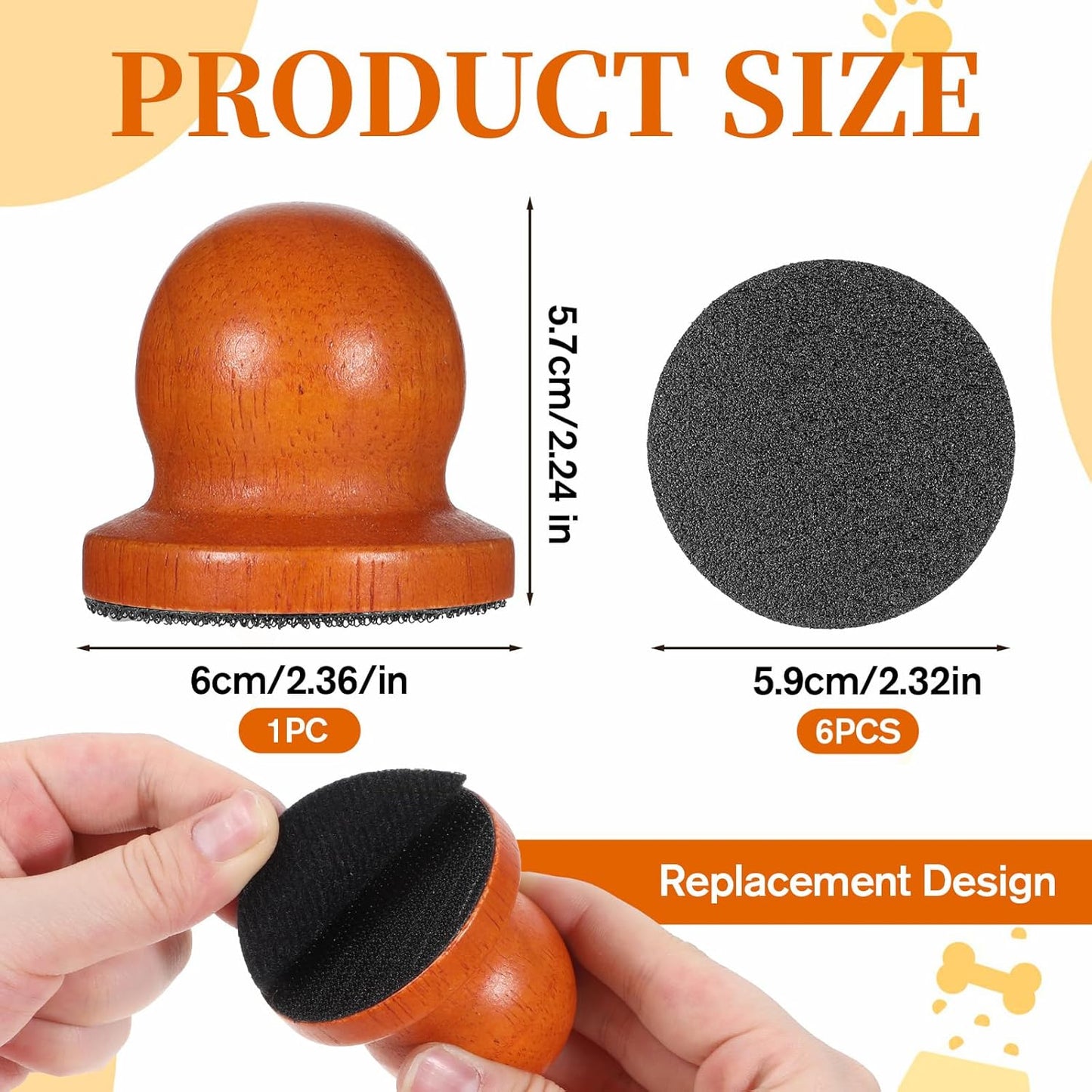 Dog Nail File with Replaceable Filing Disc Dog Nail File Scratch Board Replaceable Sandpaper Stress Free Nails Filing Dogs Trainning Accessories for Smooth and Healthy Nails