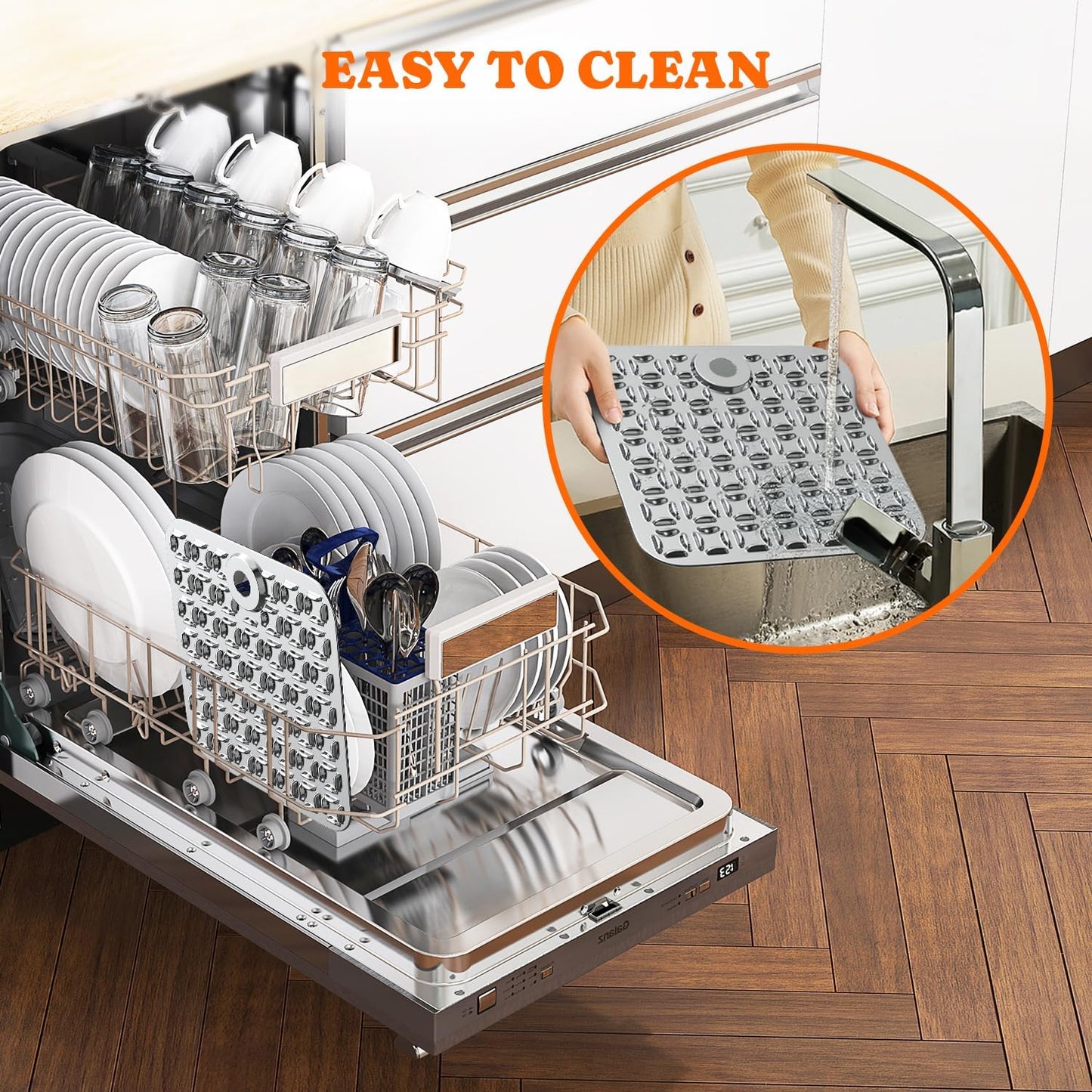 Lick Mat for Dogs & Cats, Stainless Steel Pet Slow Feeder for Crate Boredom & Anxiety Reduce, Cat Licking Pads with Spatula & Scrubbing Brush, Blue