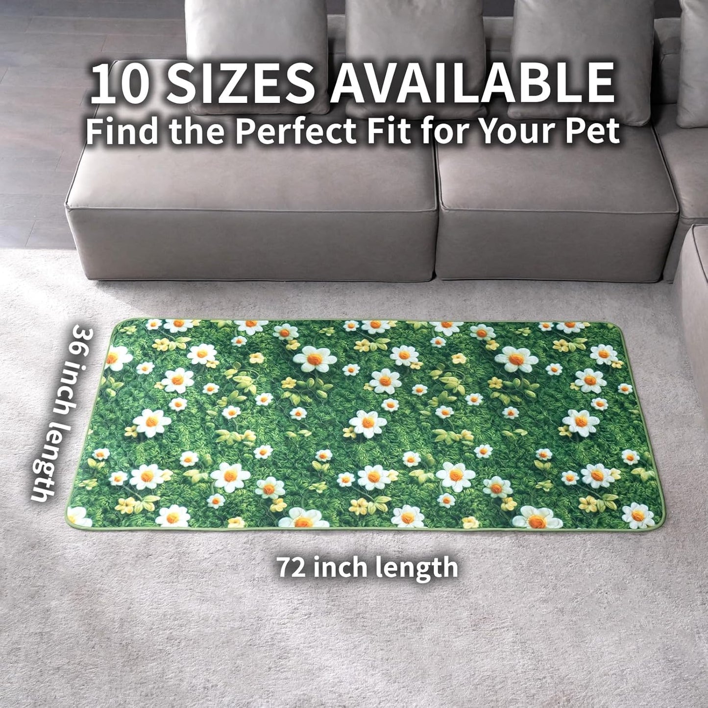 Washable Pee Pads for Dogs, Reusable Puppy Potty Training Pads, Ultra-Absorbent Thick Waterproof Leak-Proof Non-Slip Pads & Mat for Crate, Playpen, Floor, Whelping & Housebreaking , 2 Pack 18"x24"