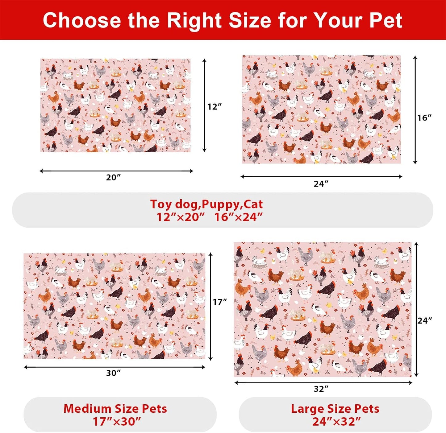 Dog Food Mats for Floors Waterproof Mat for Cat Food and Water Bowls - Absorbent Quick Dry Non Slip Mat for Pet Feeding
