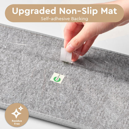 tchdio Stair Treads Landing Mat Non Slip, Soft Stair Treads for Wooden Steps Indoor, Stair Carpet Treads Reusable Adhesive for Kids Elders and Pets, Washable Stair Rugs Stair Runner 31"x31" Beige