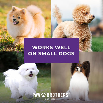 Paw Brothers Professional Grade Extra Long Slicker Brush - Ergonomic Handle, Removes Loose Undercoat and Tangles for Dogs