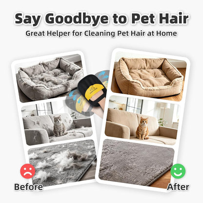 Pet Hair Removal Glove,Newly Upgraded Reusable Electrostatic Cat & Dog Hair Remover for Furniture, Couch,Carpets & Laundry – Magic Brush Hair Cleaning Tool for Pet Owners