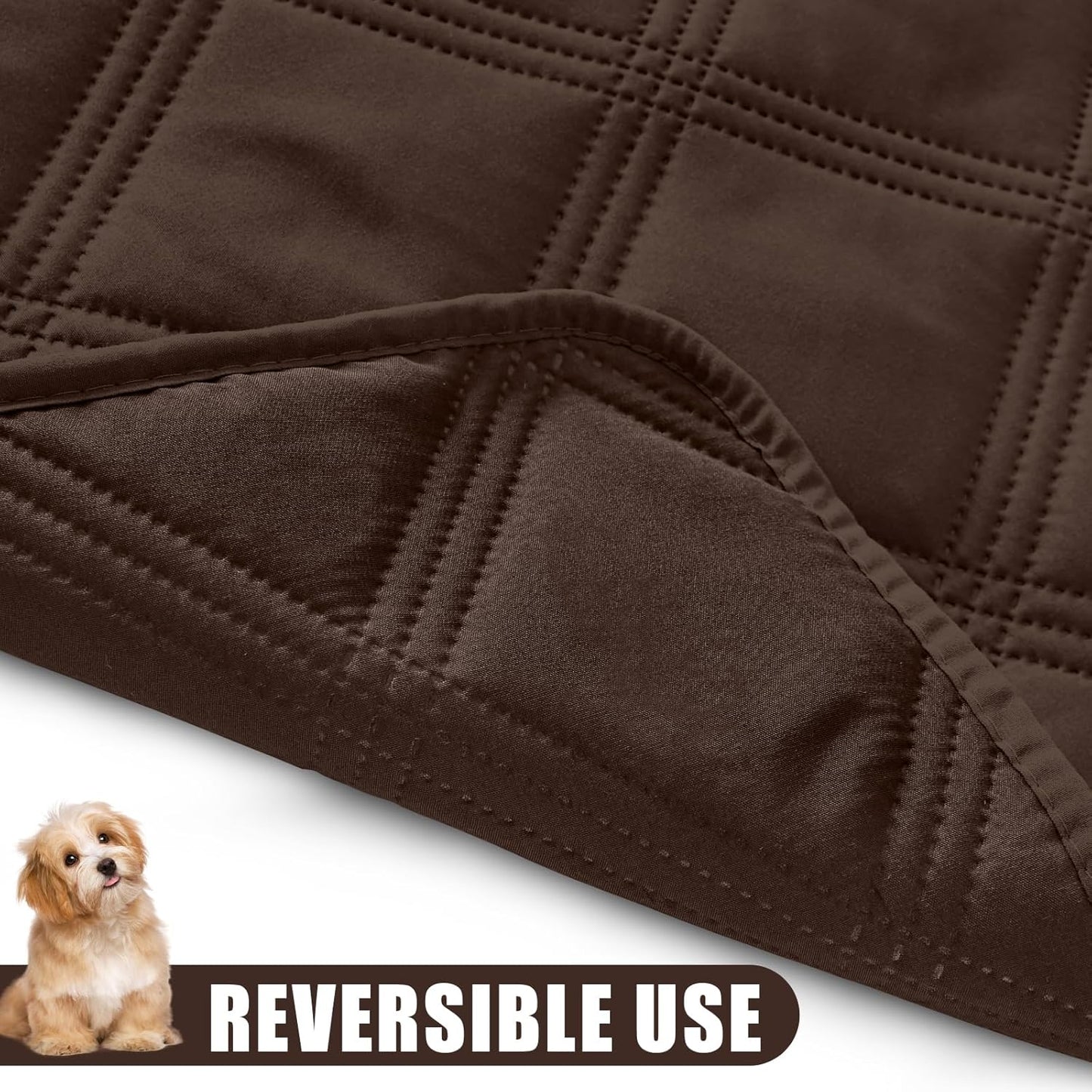 Smiry Waterproof Dog Bed Cover Blanket 30x70, Soft Reversible Pet Blanket, Washable Leakproof Cats Dogs Couch Cover for Sofa, Couch, Furniture, Grey/Dark Grey