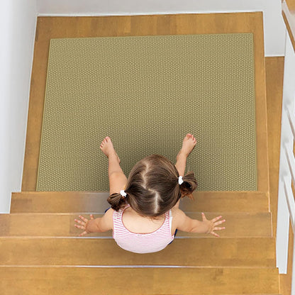 Stair Treads for Wooden Steps Carpet, Non-Slip Stair Runner Indoor Outdoor Stair Tread Mats Covers Pads, 19" x 31"Matching Landing Step Runner for Elders, Kids and Dogs (19" x 31", Black)