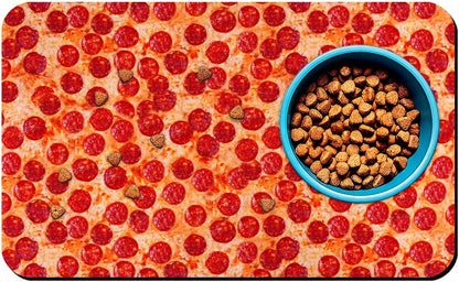 Dog Food Mats for Floors Waterproof Mat for Cat Food and Water Bowls - Absorbent Quick Dry Non Slip Mat for Pet Feeding