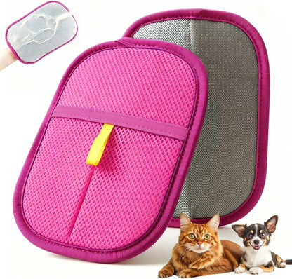 Thickened Pet Hair Removal Glove - Electrostatic Cat Dog Hair Remover Glove, Reusable Magic Brush Pet Hair Remover Tool for Couch, Carpet, and Car Seat (Black,1 Pack)