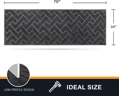 PURRUGS Dirt Trapping Door Mat 20" x 31.5", Non-Slip Machine Washable Entry Rug, Dog Doormat, Indoor Front Door Mat, Super Absorbent Entryway Rug for Muddy Shoes & Paws, Taupe