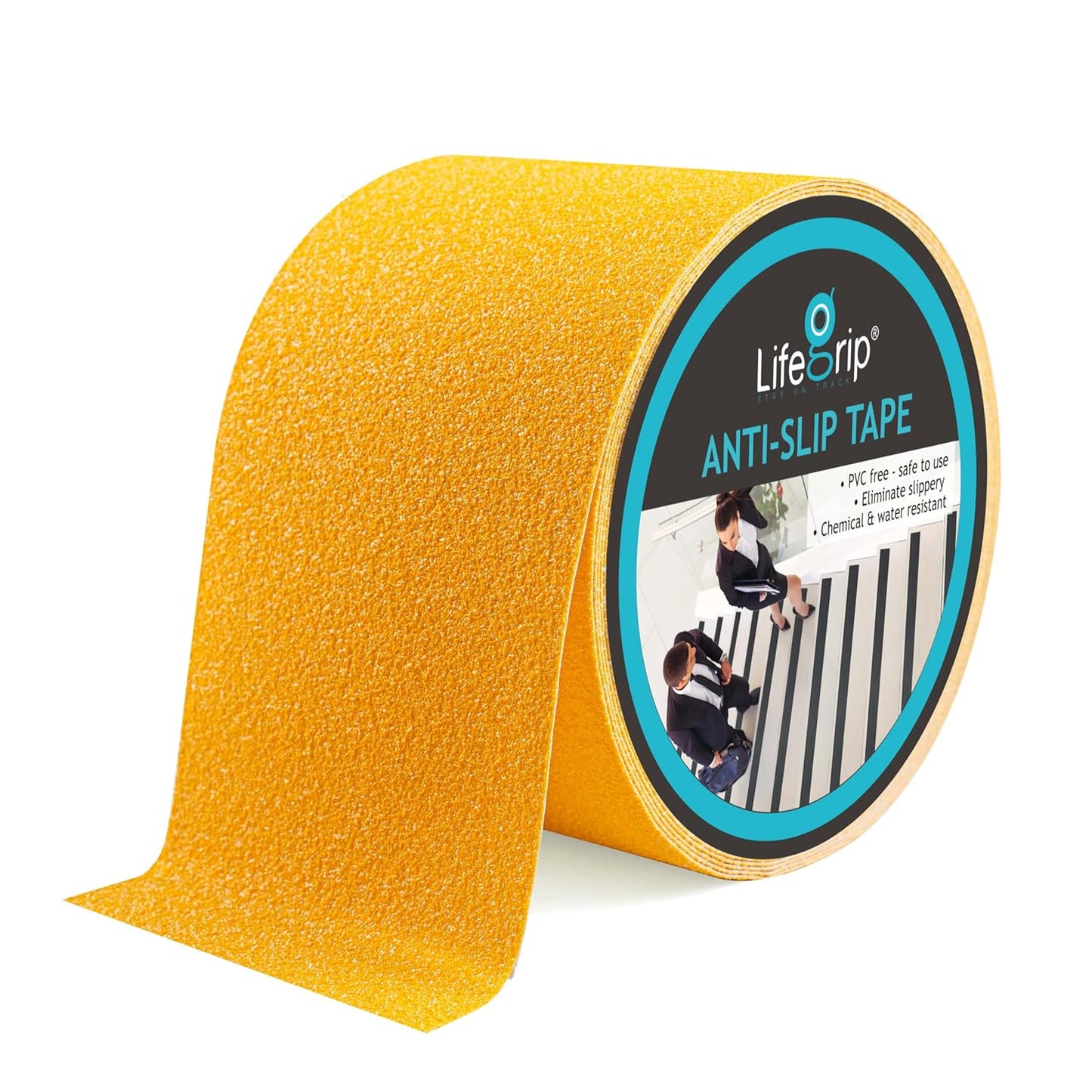 LifeGrip Anti Slip Transparent Anti Slip Tape, 4 inch by 30 feet, Non-Slip Traction Grip Tape to Tubs, Boats, Stairs, Clear, Soft, Comfortable for Bare feet (4" X 30')