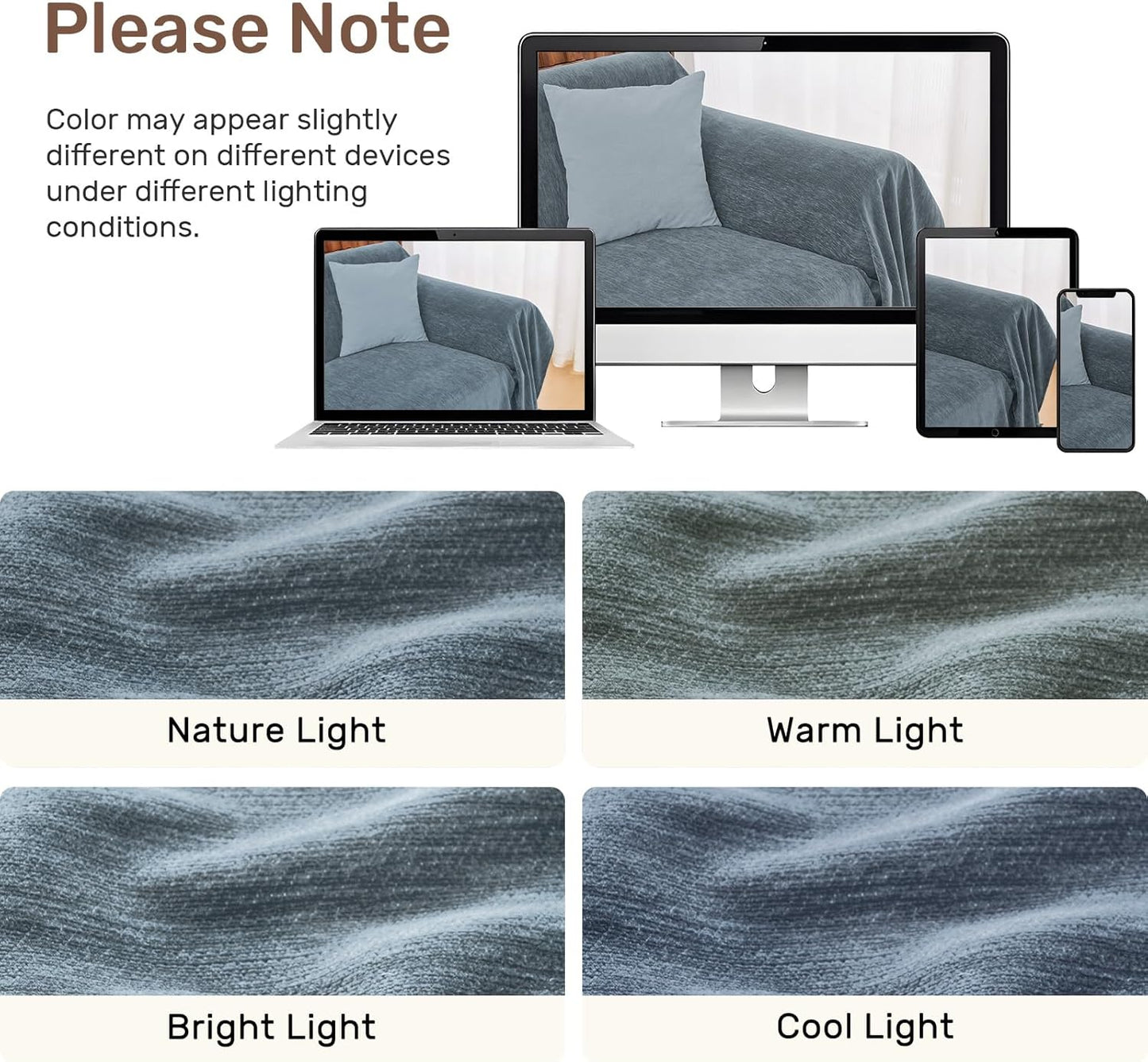 Sectional Couch Covers, 2 Pieces Washable L Shaped Couch Covers Sofa Blanket for Dogs Pet Friendly Sectional Sofa Slipcovers Furniture Covers,71"x 110"+ 71"x 118",(X-Large,Dark Gray)
