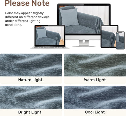 Sectional Couch Covers, 2 Pieces Washable L Shaped Couch Covers Sofa Blanket for Dogs Pet Friendly Sectional Sofa Slipcovers Furniture Covers,71"x 110"+ 71"x 118",(X-Large,Dark Gray)