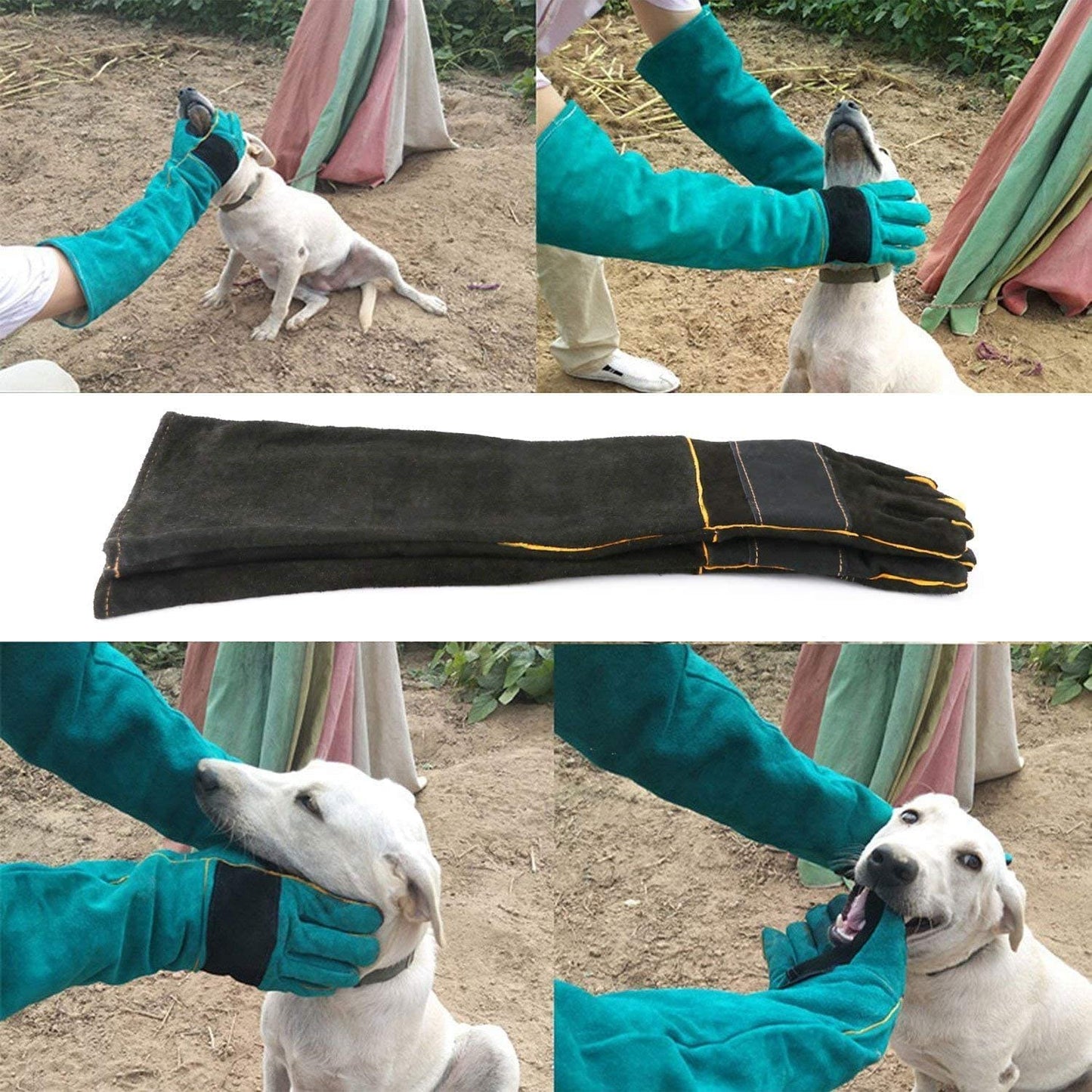 AOWPFVV Animal Handling Gloves Bite Proof Multipurpose Pet Glove for Trips to Vet Grooming Puncture Proof Training Anti-Bite Scratch for Cat Dog Snake Falcon Grabbing Reptile