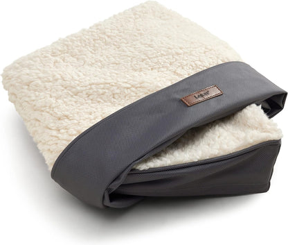 LE SURE Waterproof Dog Bed Cover Replacement Washable - Large Size for Pet Mat 36x27x3 Inches, Grey