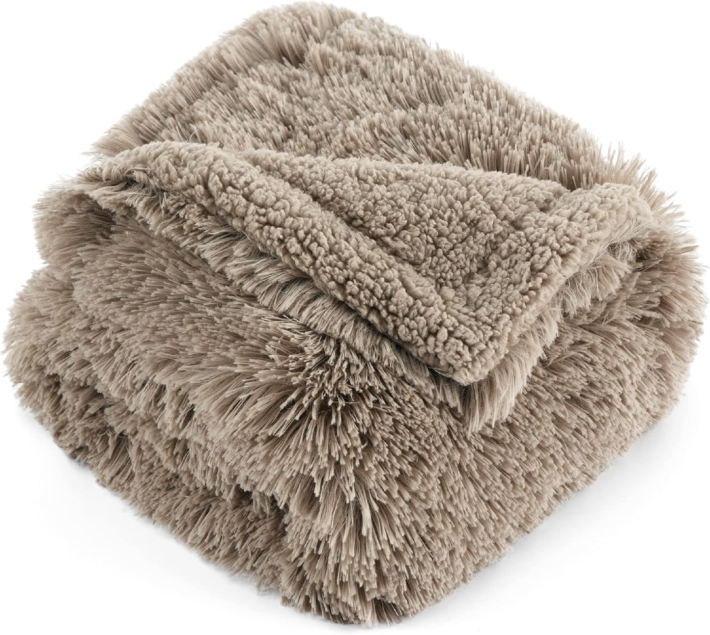 Bedsure Dog Blankets for Large Dogs, Fluffy Waterproof Dog Blanket for Couch Protector and Bed Washable, Fuzzy Faux Fur Pet Throw Blankets for Calming, Dog Accessories, XL, 50×60 inch, Tie-dye Grey