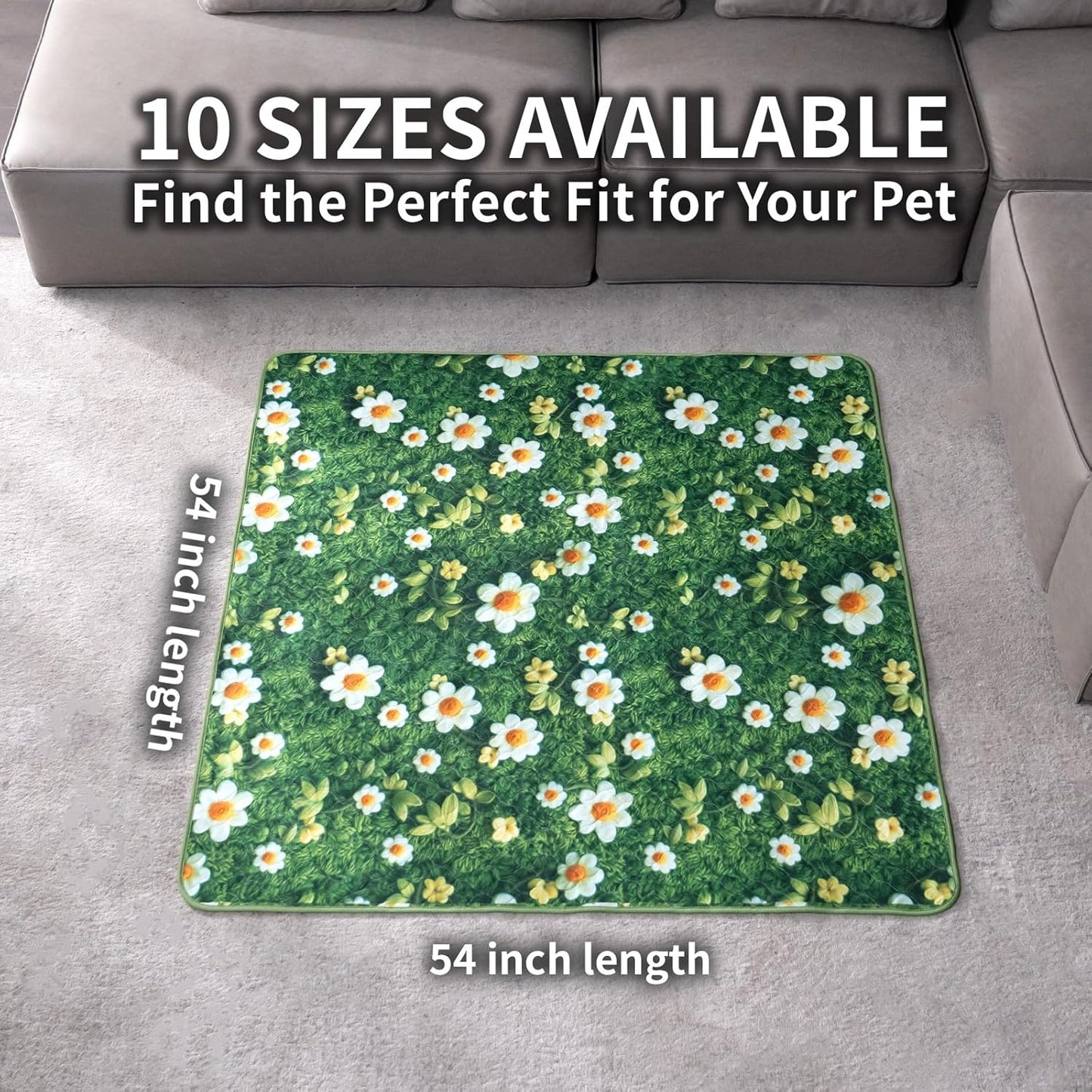 Washable Pee Pads for Dogs, Reusable Puppy Potty Training Pads, Ultra-Absorbent Thick Waterproof Leak-Proof Non-Slip Pads & Mat for Crate, Playpen, Floor, Whelping & Housebreaking , 2 Pack 18"x24"