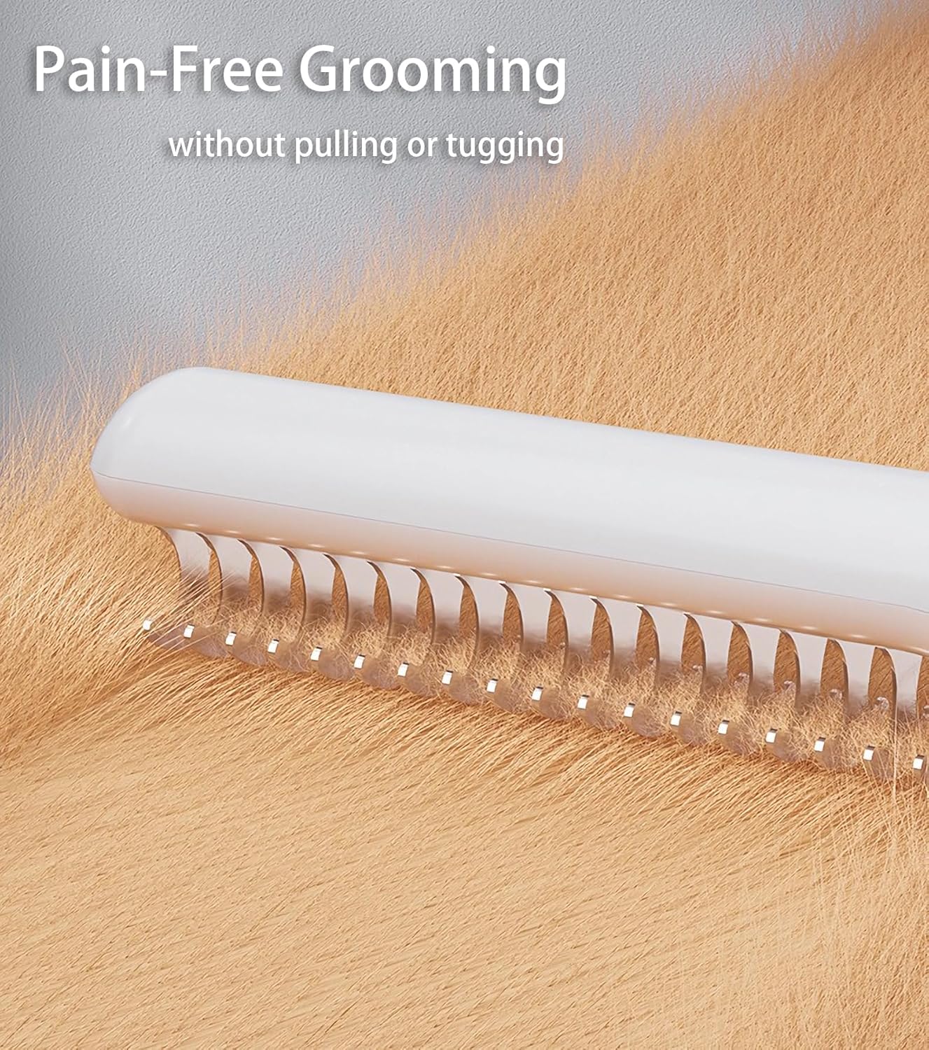 Double-Sided Undercoat Rake for Shedding, Dematting Comb for Cats, Deshedding Dog Brush, Flea Comb, Suitable for Short & Thick Coat, Pet Friendly Teeth