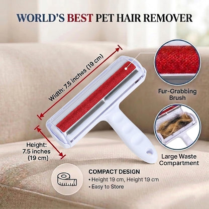 Reusable Pet Hair Remover Roller for Dog & Cat Hair Self Cleaning Lint Roller for Furniture, Couch, Carpet,Rugs,Bedding & Car