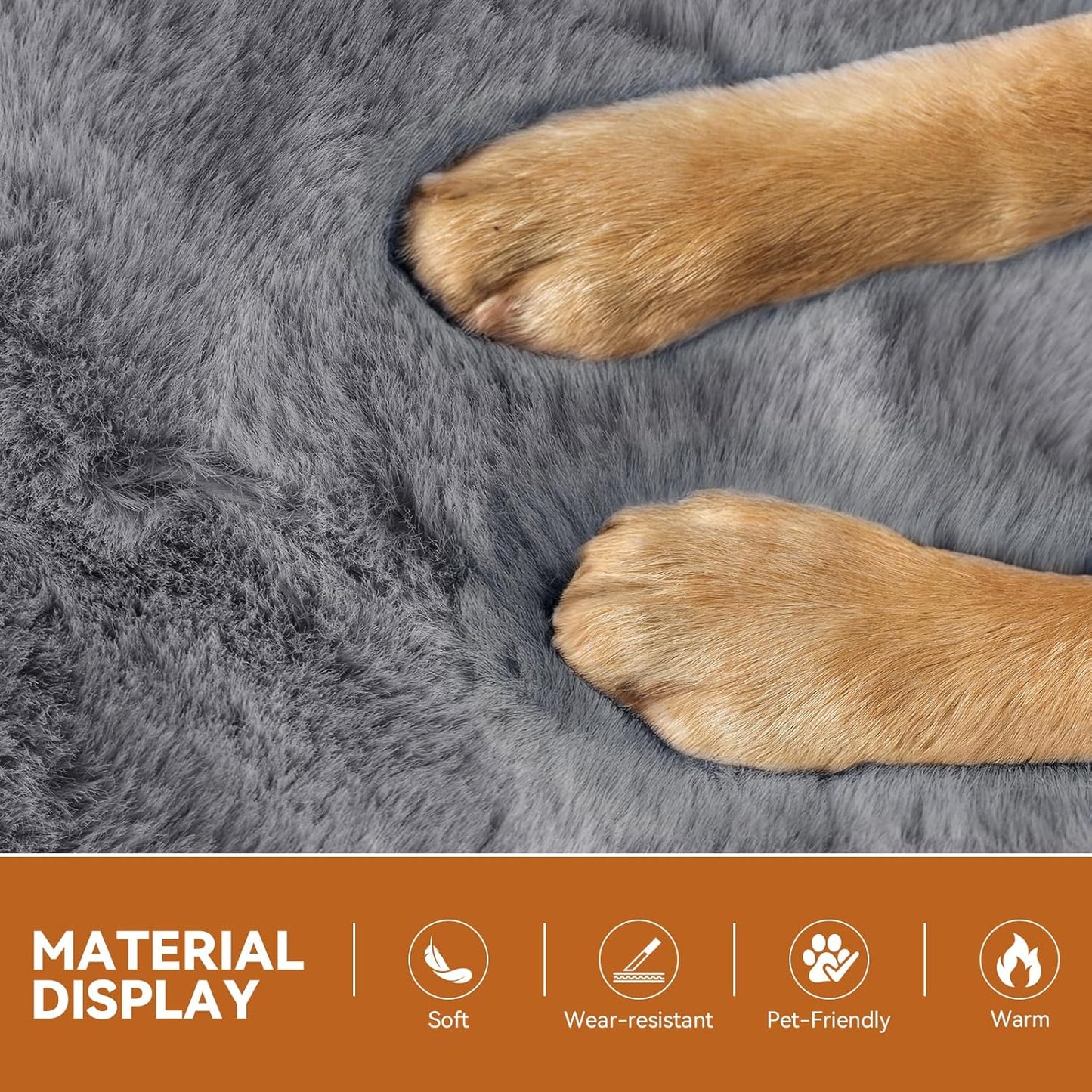 Zerbuger Wider Dog Ramp for High Bed with Storage 18" H, Foldable Dog Stairs for Small Medium Large Older Senior Animal, Sturdy Dog Step for Climbing Bed or Couch, Arthritis-Friendly (Gray, No Condo)