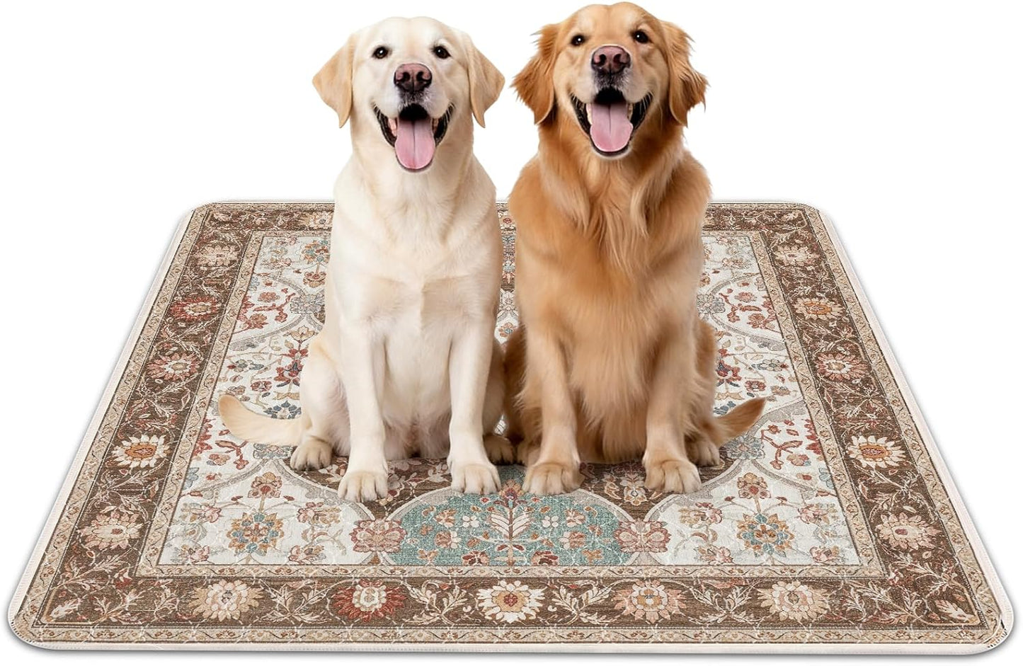 INVENHO Washable Pee Pads for Dogs 72"x72" Reusable Dog Pads Extra Large Upgrade Non-Slip Dog Pee Pads Heavy Absorbency Puppy Pee Pads Quick Dry Whelping Pads/Waterproof Puppy Training Pad