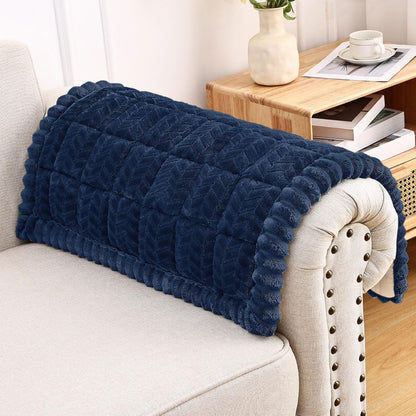 Smiry Non Slip Couch Covers for Dogs, Fuzzy Pet Couch Covers for 2-3 Cushion Sofa Pet Friendly, Soft Sofa Slipcovers Cushion Furniture Protector Washable (Beige, 27.6" x 59")