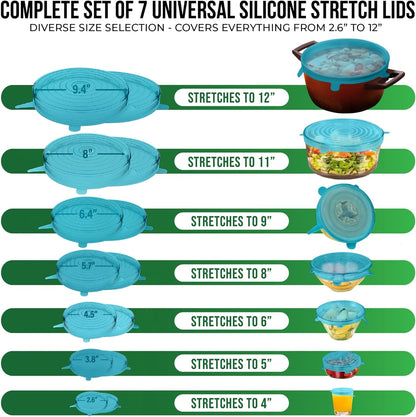 Reusable Silicone Can Lids – 2.6 Inch Can Covers for Dog & Cat Food – Universal Fit - Airtight Stretch Lids for Pet Food Cans, BPA-Free, Dishwasher Safe – 10 Pack
