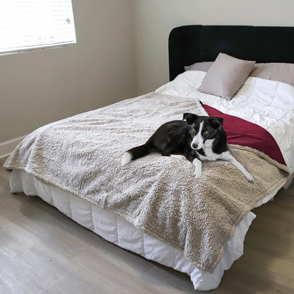 Kritter Planet Waterproof Dog Blanket, Reversible Water Proof Pet Blanket for Couch, Bed & Sofa, Washable Couch Covers for Large Dogs - Protects Furniture from Fur, Dirt, and Accidents