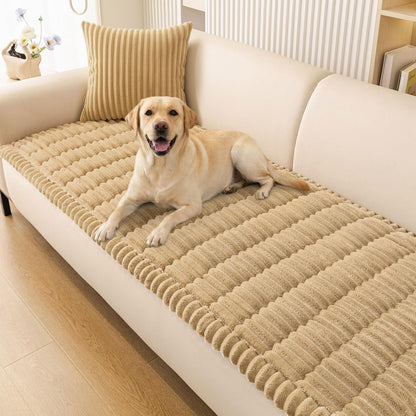 Smiry Couch Cover for Dogs, Non Slip Washable Sofa Protector for Pets, Soft Furniture Cover for Leather & Fabric Couches, Cozy Protect Against Fur, Dirt & Everyday Messes (Dark Grey, 27.6" x 59")