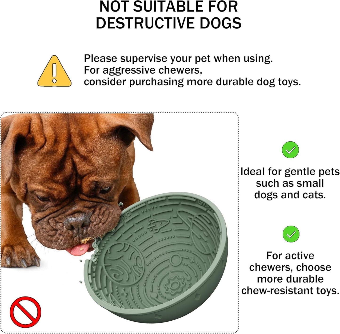 OHMO Lick Mat for Dogs and Cats(Small, Camo&Light Green, 2pcs) Enrichment Accessories Toy Space Star Easy Clean Pet Slow Feeder/Suction Cups, Licking Pad for Anxiety Relief and Boredom Reduction