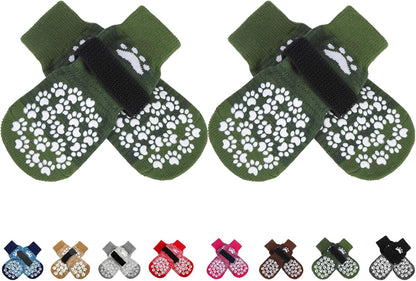 EXPAWLORER Anti Slip Dog Socks to Prevent Licking Paws, Dog Shoes for Hot Pavement, Dog Booties for Small Medium Large Senior Dogs, Traction Control Boots & Paw Protectors for Hardwood Floors