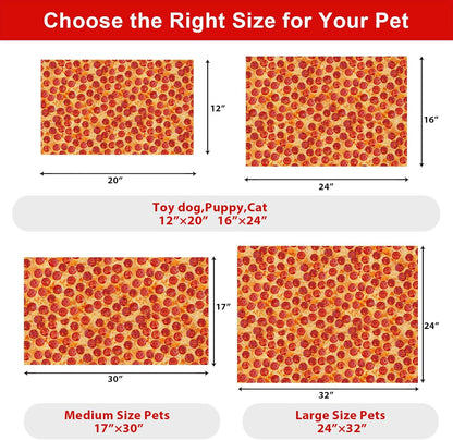 Dog Food Mats for Floors Waterproof Mat for Cat Food and Water Bowls - Absorbent Quick Dry Non Slip Mat for Pet Feeding