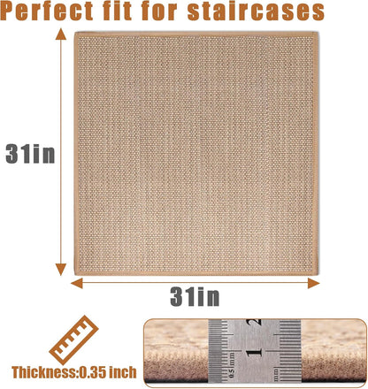 FlowaFoli Stair Treads for Wooden Steps Indoor,8" X 30" (15 in Pack) Stair Treads Non Slip, Machine Washable for Kids Elders and Pets,Beige