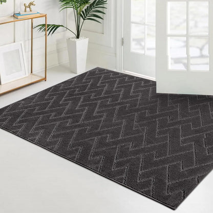 PURRUGS Dirt Trapping Door Mat 20" x 31.5", Non-Slip Machine Washable Entry Rug, Dog Doormat, Indoor Front Door Mat, Super Absorbent Entryway Rug for Muddy Shoes & Paws, Taupe