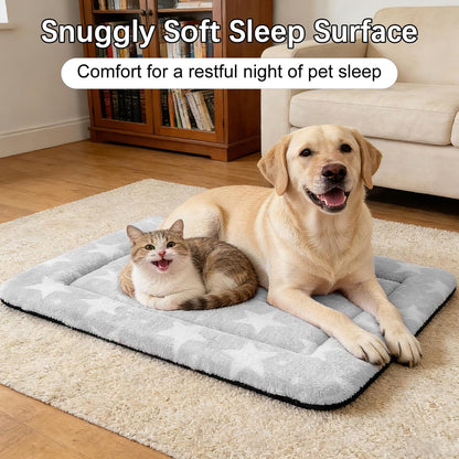 Dog Bed Mat – Soft & Comfortable Dog Kennel Pad for Crate – Durable Crate Bed & Mat for Dogs & Cats – Ideal for Crate, Kennel, and Home Use