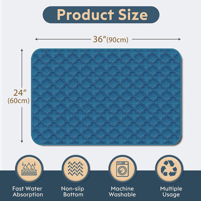 FunFurry Washable Pee Pads for Dogs - 4 Pack Reusable Pee Pads，Waterproof Puppy Pads，Pet Training Pads，Super Absorbent with Dog Paw Shape Non-Slip Backing (Cream, 18" X 24" - 4 Pack)