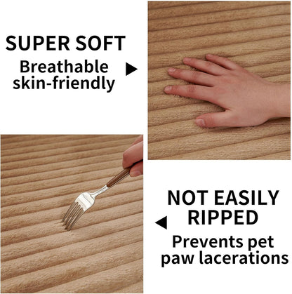 HAOMAIJIA Waterproof Couch Cover for Dogs Washable,Faux Fur Pet Couch Covers for Sofa,Soft Dog Bed Cover Non-Slip Couch Covers for 3 Cushion Couch Sofa Pet Friendly (Grey, 35" x 74")